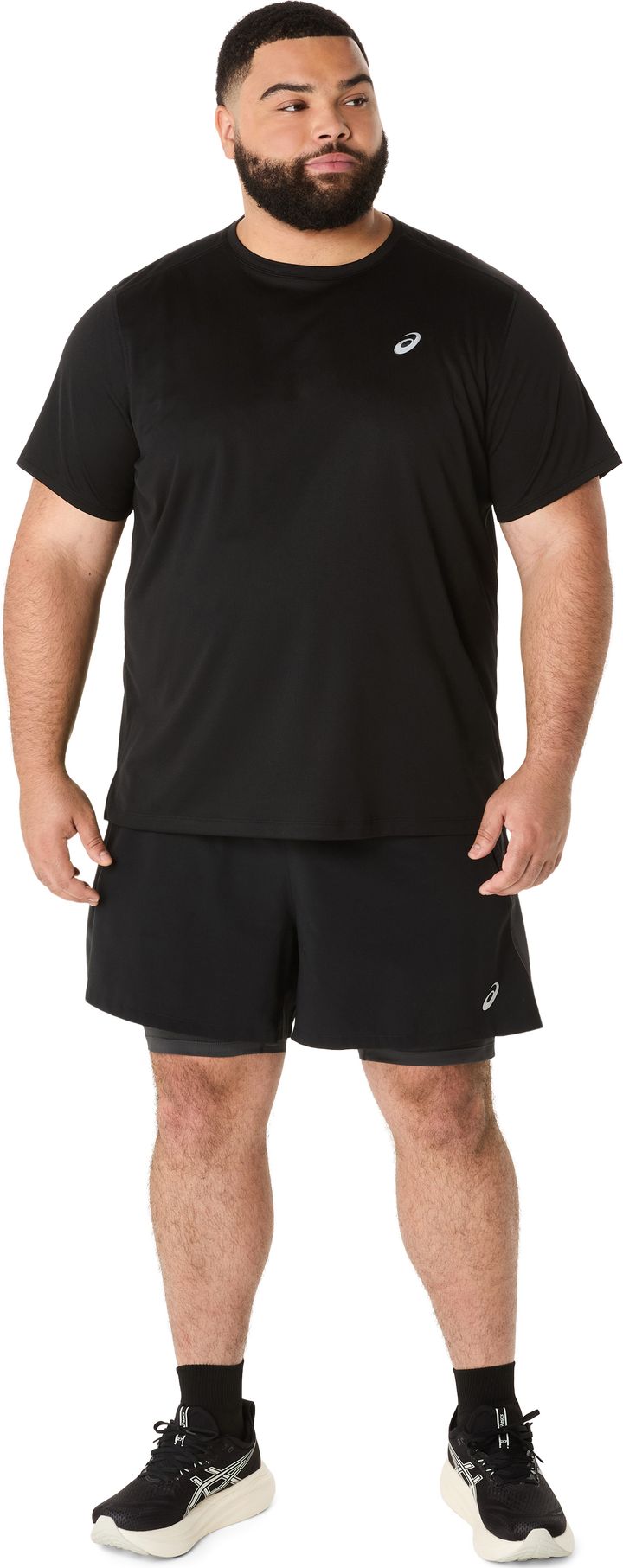 Asics Men's Road 2n1 5in Short Performance Black/graphite Grey Asics