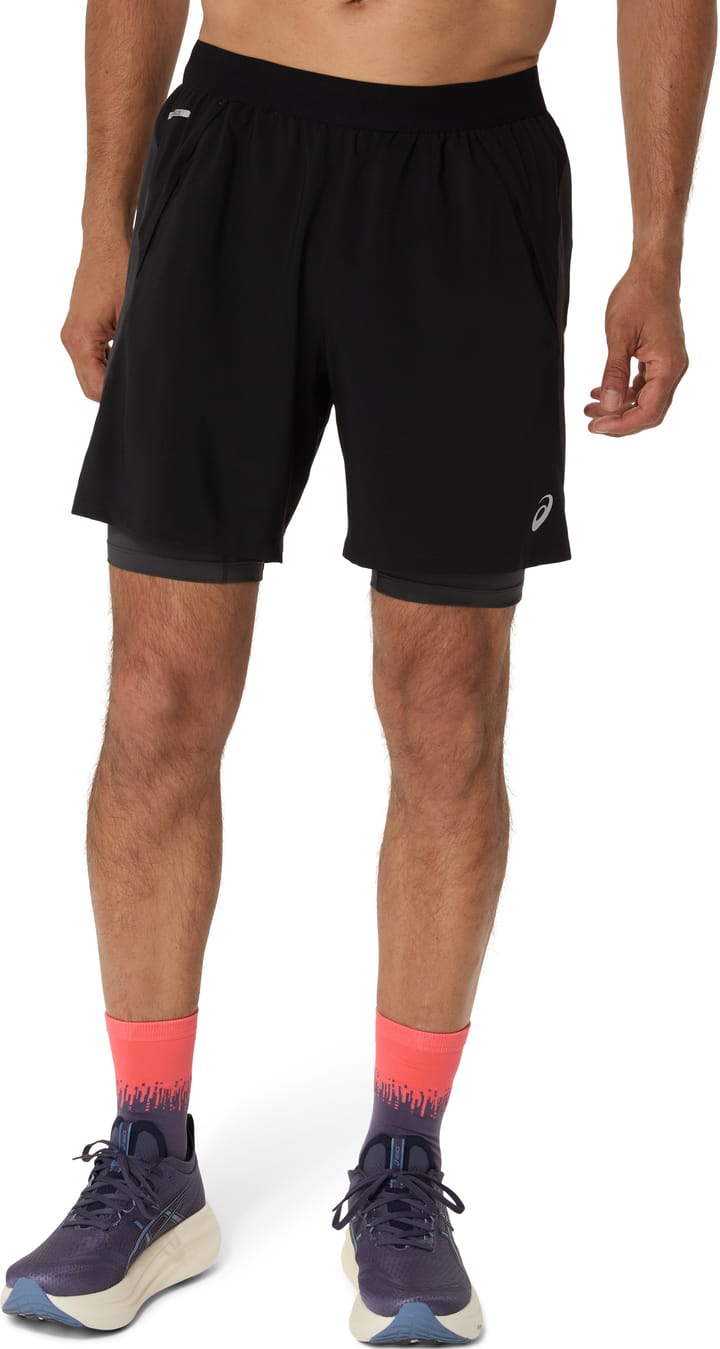 Asics Men's Road 2n1 7in Short Performance Black/graphite Grey Asics