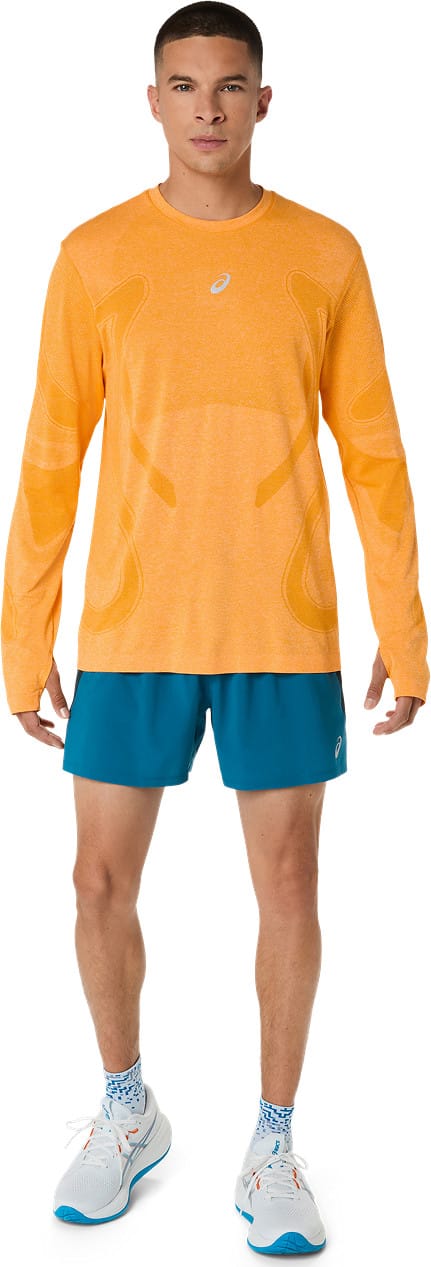 Asics Men's Road 5in Short Tranquil Teal/Dark Teal/Yamabuki Asics