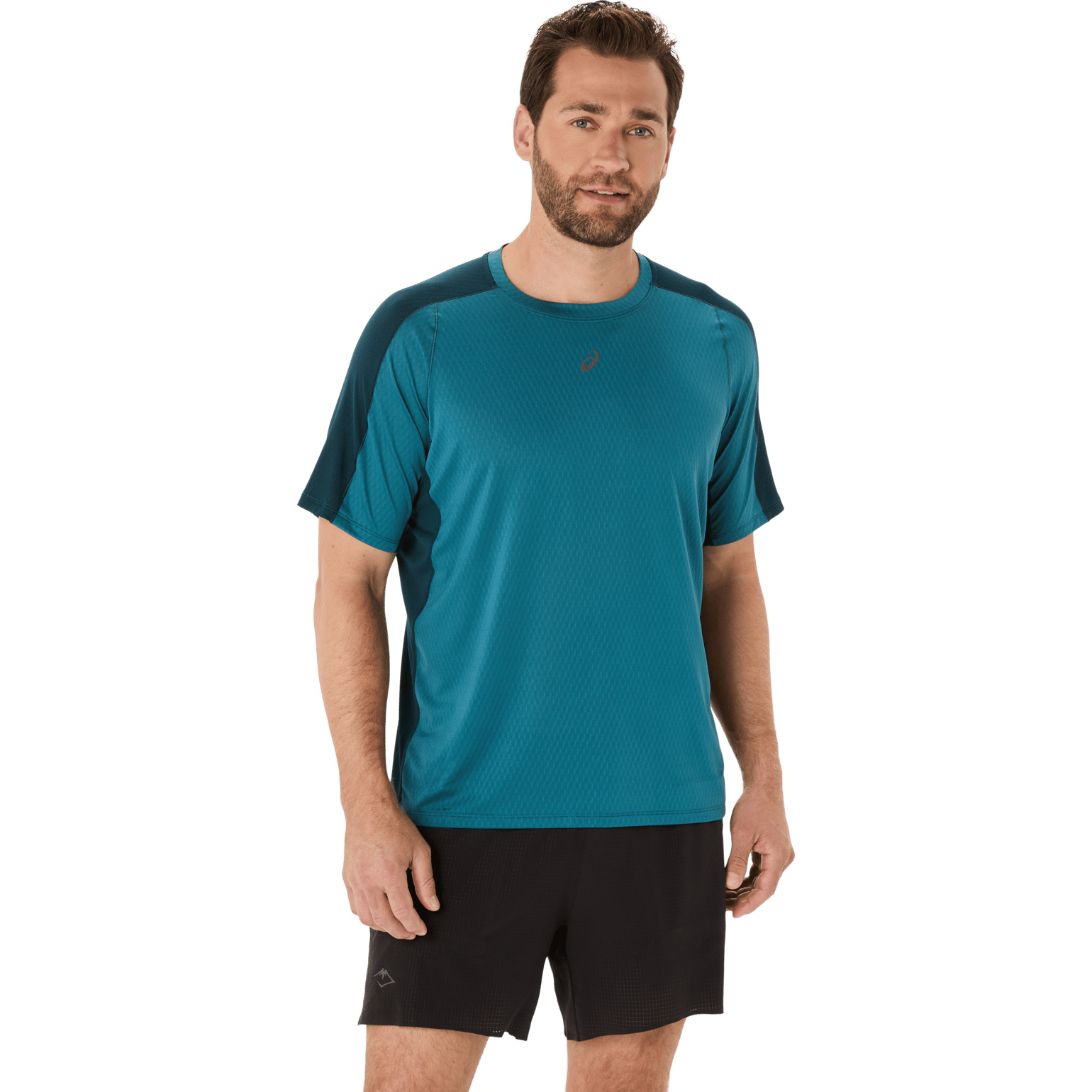 Asics Ms Fujitrail Elite Ss Top Atlantis Blue/saxon Green