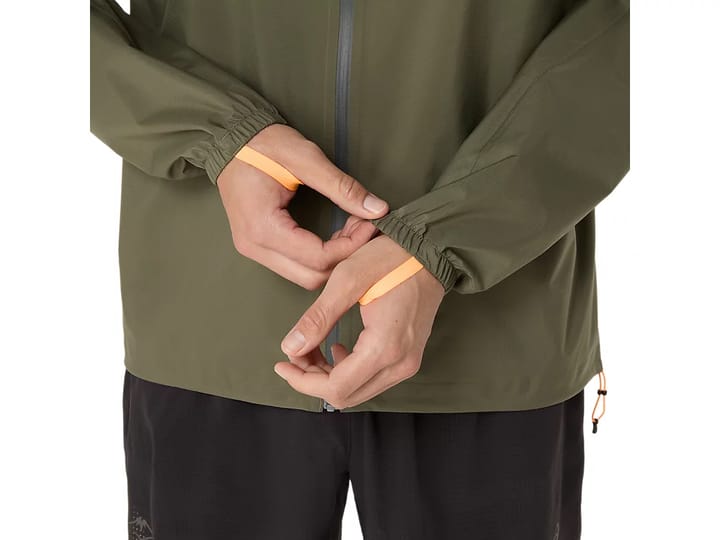 Asics Men's Fujitrail Elite Waterproof Jacket Mantle Green Asics Asics Men's Fujitrail Elite Waterproof Jacket Mantle Green Asics