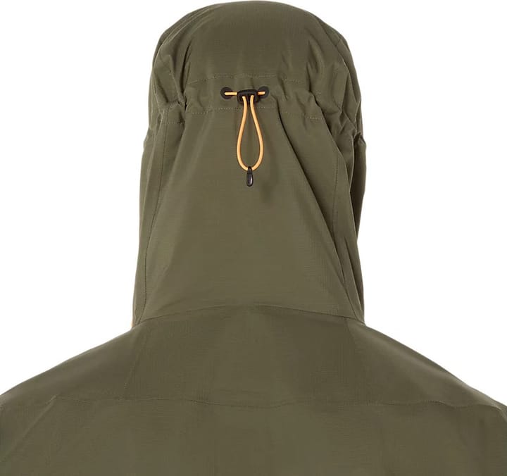 Asics Men's Fujitrail Elite Waterproof Jacket Mantle Green Asics