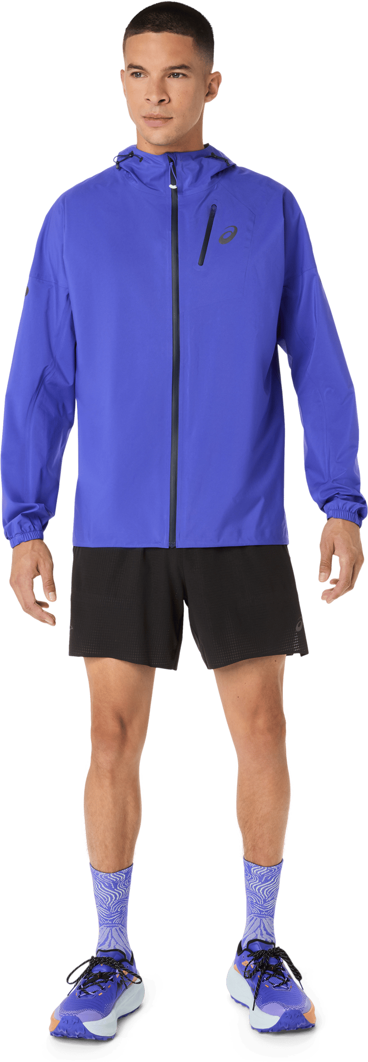 Asics Men's Fujitrail Elite Waterproof Jacket Cobalt Burst/Midnight Asics