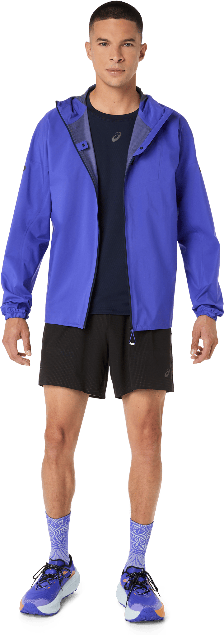 Asics Men's Fujitrail Elite Waterproof Jacket Cobalt Burst/Midnight Asics