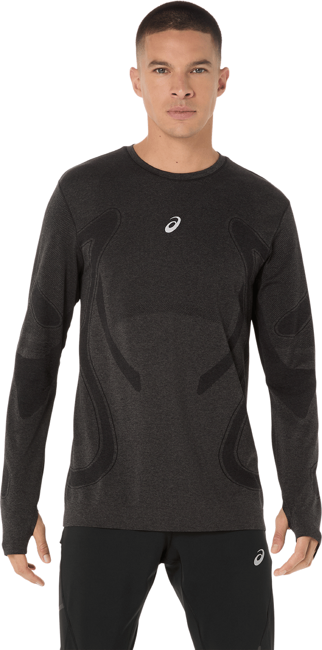 Asics Men's Road Seamless Long Sleeve Top Performance Black Asics