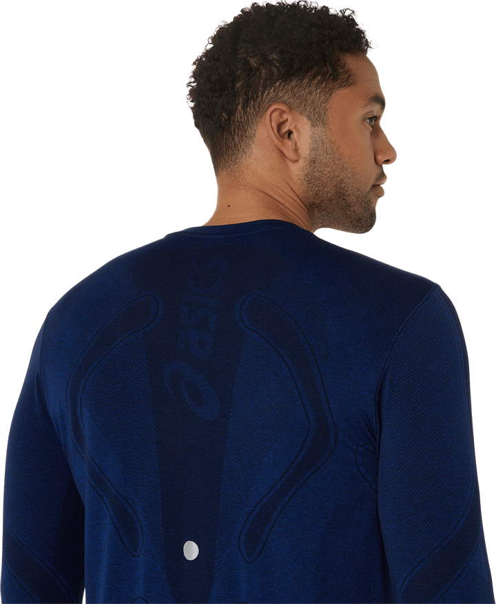 Asics Men's Road Seamless Long Sleeve Top Midnight Asics