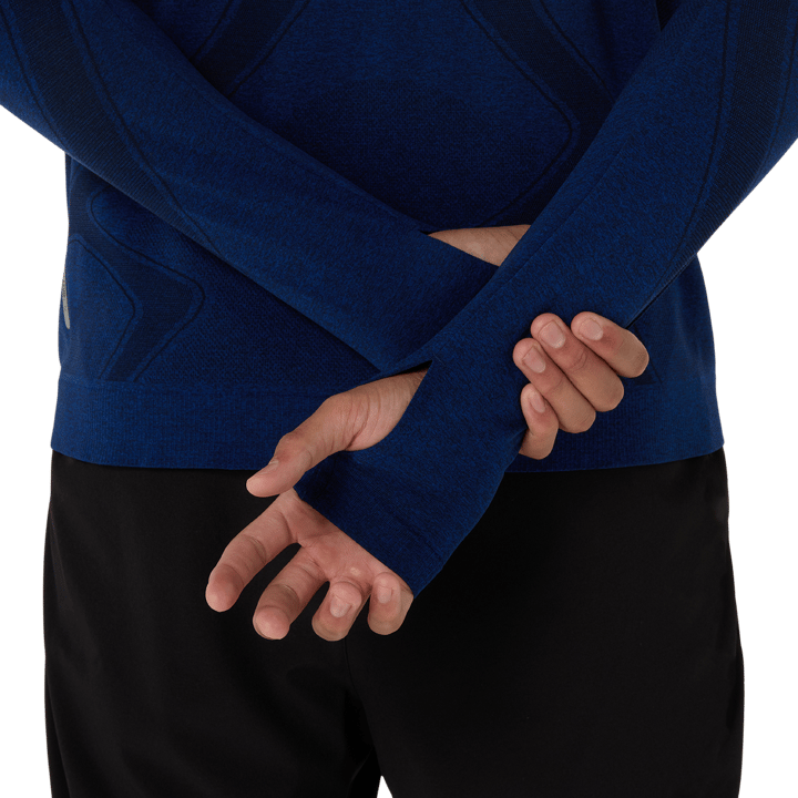 Asics Men's Road Seamless Long Sleeve Top Midnight Asics