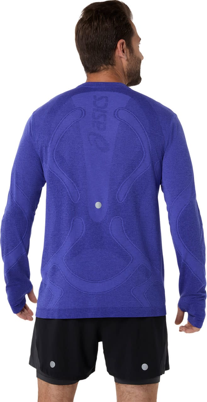 Asics Men's Road Seamless Long Sleeve Top Cobalt Burst/Eggplant Asics