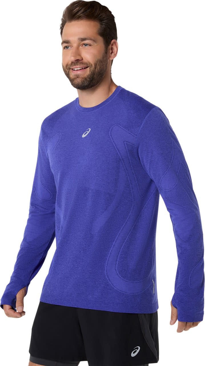 Asics Men's Road Seamless Long Sleeve Top Cobalt Burst/Eggplant Asics