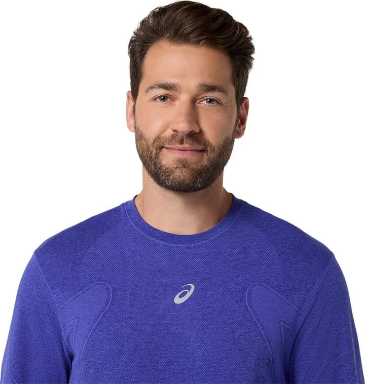 Asics Men's Road Seamless Long Sleeve Top Cobalt Burst/Eggplant Asics