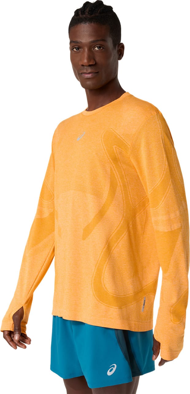 Asics Men's Road Seamless Long Sleeve Top Yamabuki Asics