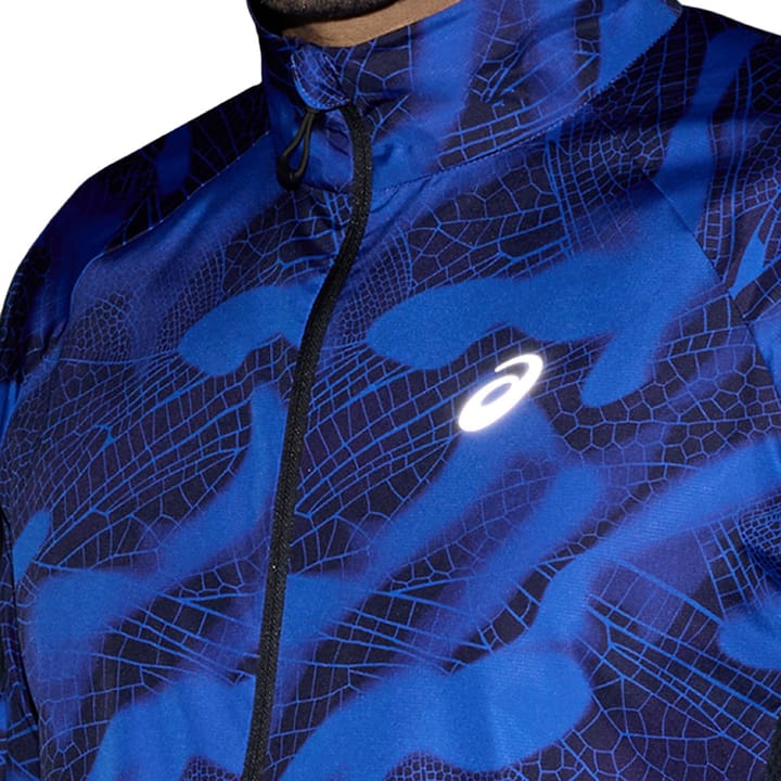 Asics Men's Road Lite-Show Packable Jacket Performance Black/Dark Cobalt Asics Asics Men's Road Lite-Show Packable Jacket Performance Black/Dark Cobalt Asics