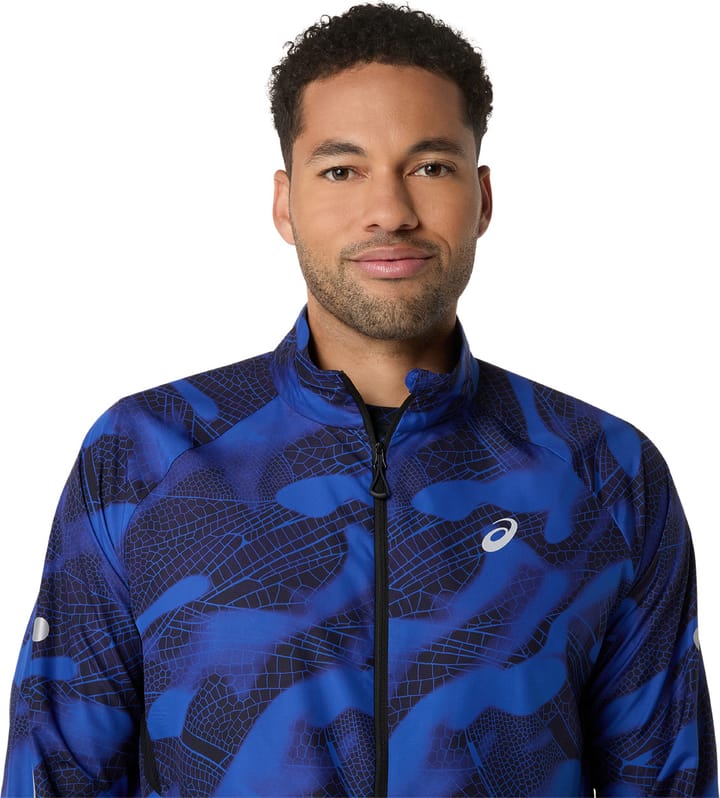 Asics Men's Road Lite-Show Packable Jacket Performance Black/Dark Cobalt Asics Asics Men's Road Lite-Show Packable Jacket Performance Black/Dark Cobalt Asics