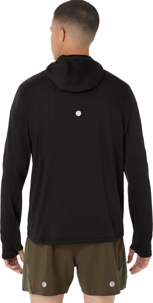 Asics Men's Road Winter Long Sleeve Hoodie Performance Black Asics