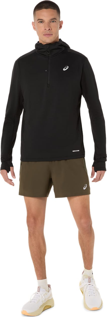 Asics Men's Road Winter Long Sleeve Hoodie Performance Black Asics