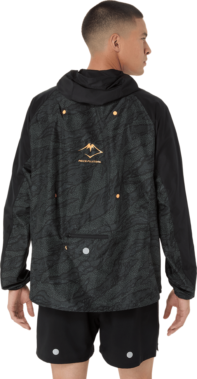 Asics Men's Fujitrail Packable Windbreaker Performance Black Asics