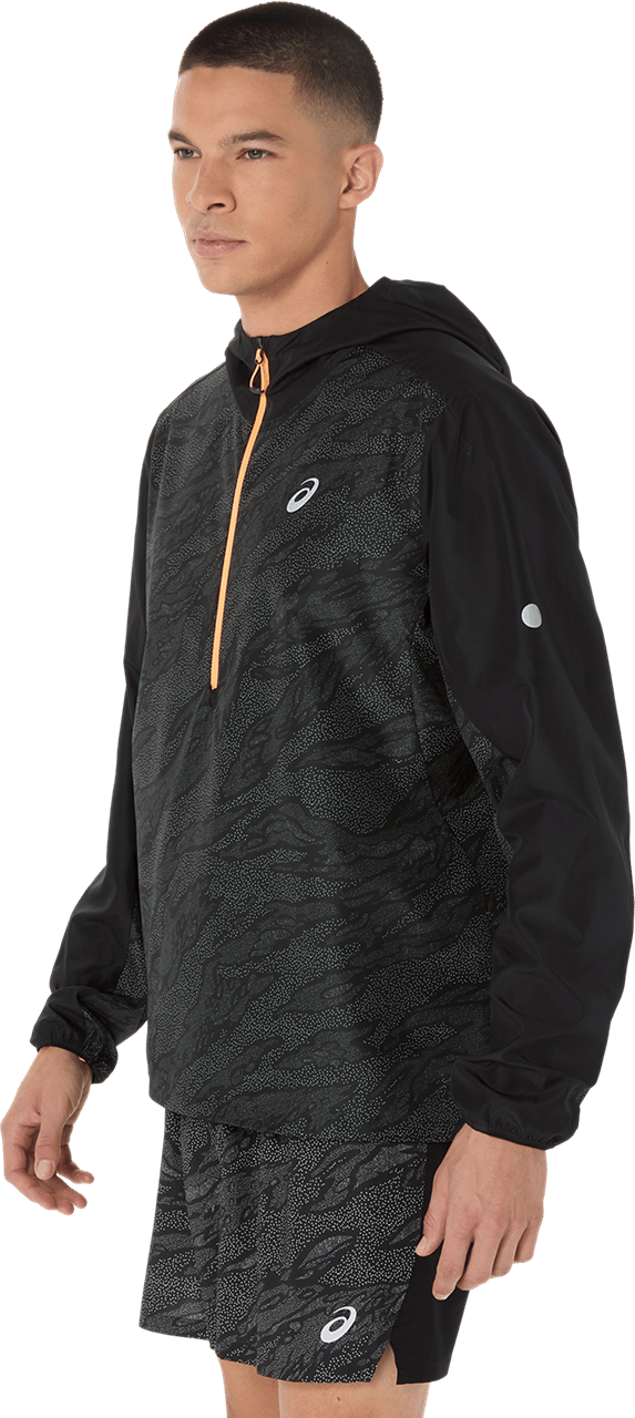 Asics Men's Fujitrail Packable Windbreaker Performance Black Asics