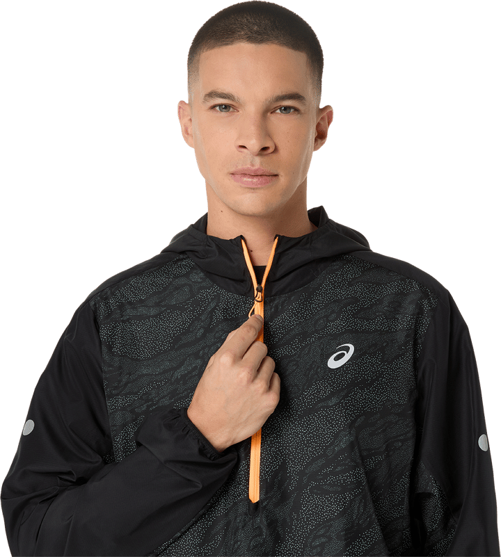 Asics Men's Fujitrail Packable Windbreaker Performance Black Asics