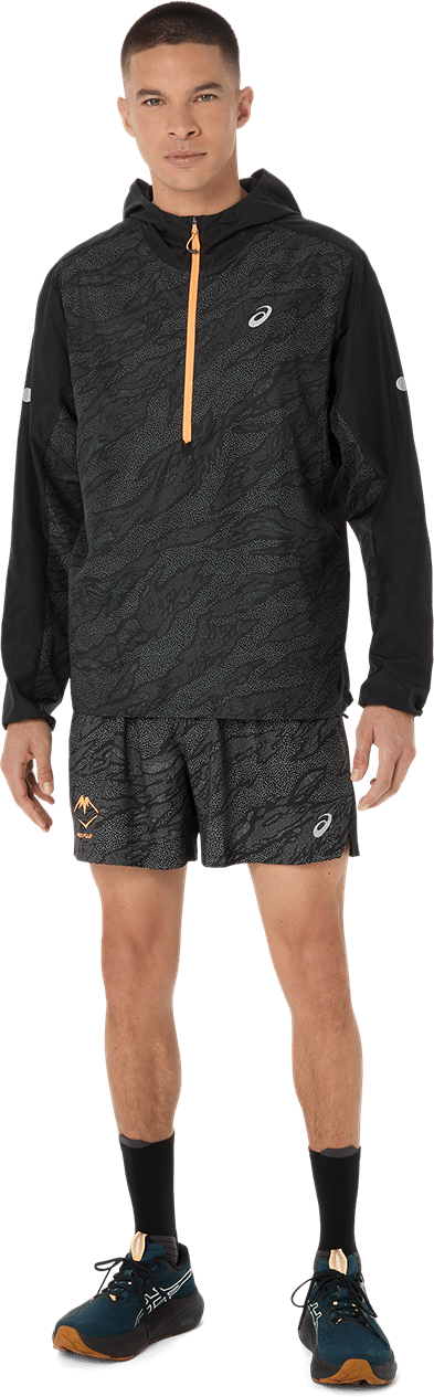 Asics Men's Fujitrail Packable Windbreaker Performance Black Asics