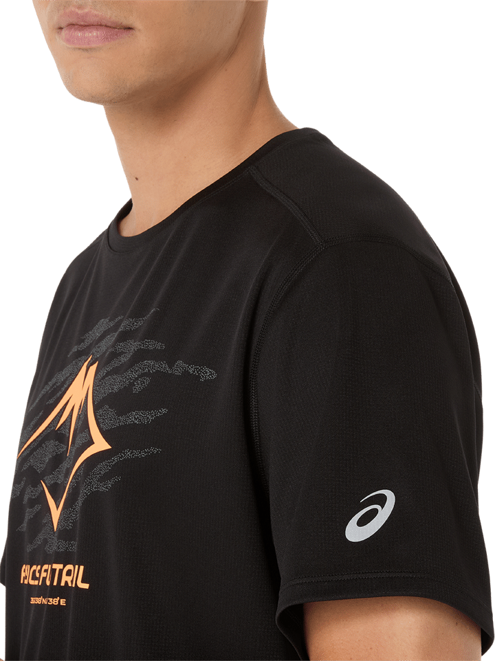 Asics Men's Fujitrail Logo Short Sleeve Top Performance Black Asics Asics Men's Fujitrail Logo Short Sleeve Top Performance Black Asics