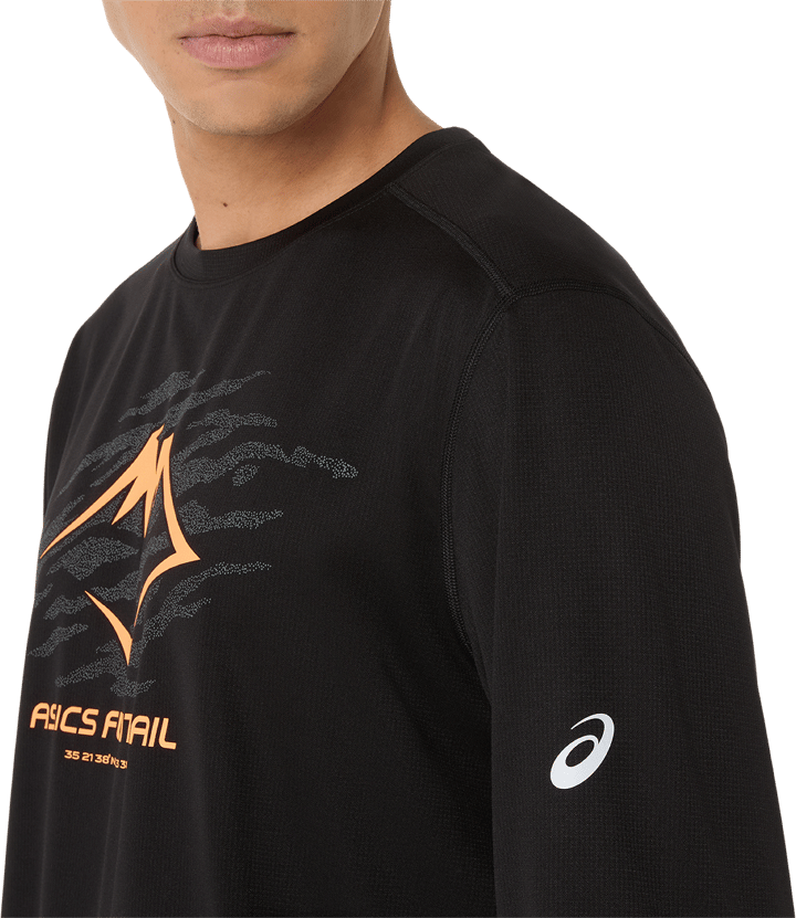 Asics Men's Fujitrail Logo Long Sleeve Top Performance Black Asics Asics Men's Fujitrail Logo Long Sleeve Top Performance Black Asics