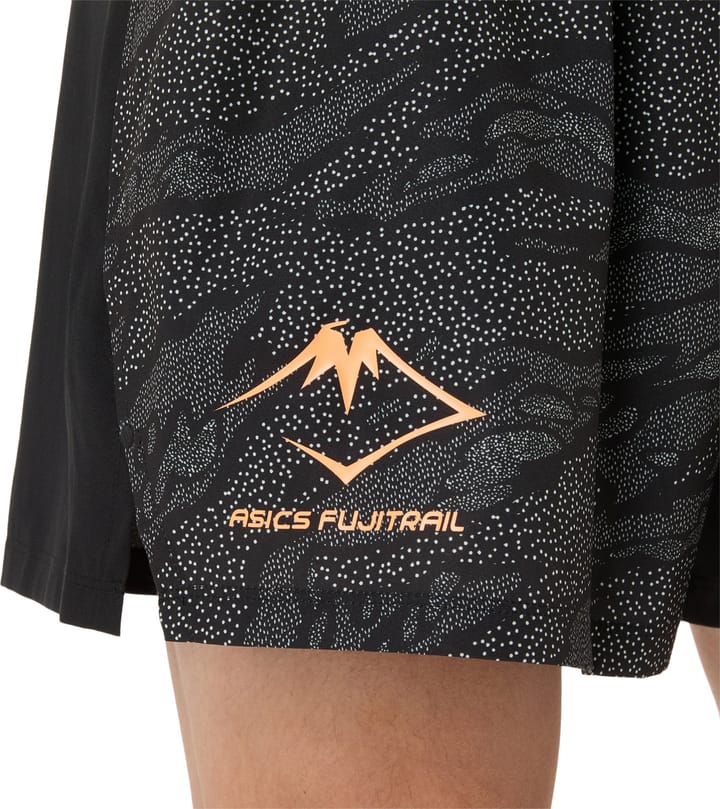 Asics Men's Fujitrail All Over Print 5in Shorts Performance Black Asics Asics Men's Fujitrail All Over Print 5in Shorts Performance Black Asics