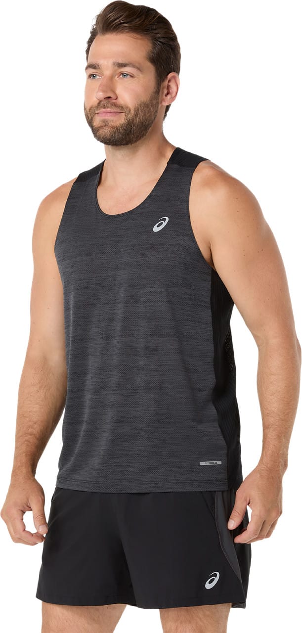 Asics Men's Road Singlet Performance Black Asics