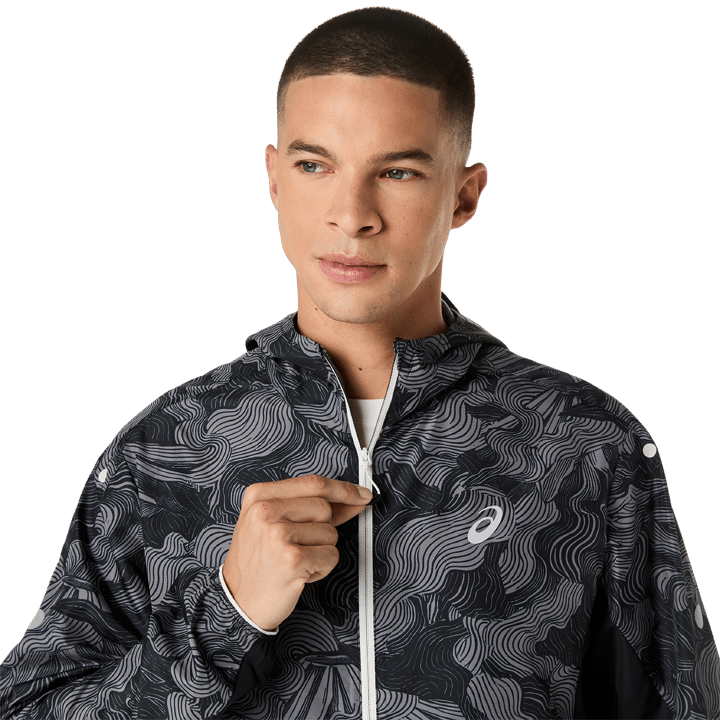 Asics Men's Fujitrail Packable Jacket Performance Black Asics