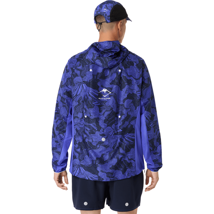Asics Men's Fujitrail Packable Jacket Cobalt Burst/Indigo Blue/Cream Asics
