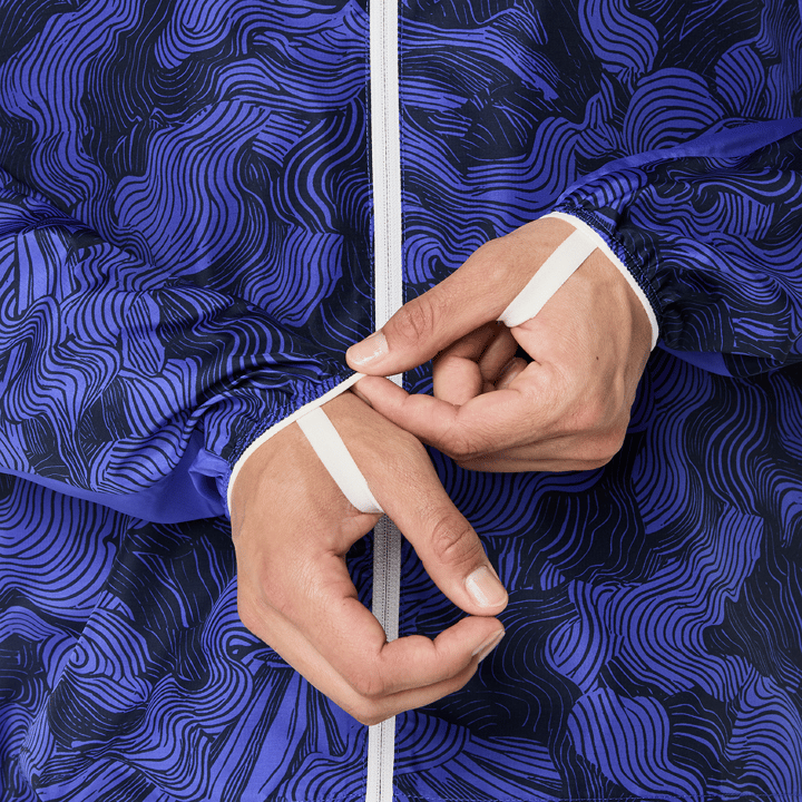 Asics Men's Fujitrail Packable Jacket Cobalt Burst/Indigo Blue/Cream Asics