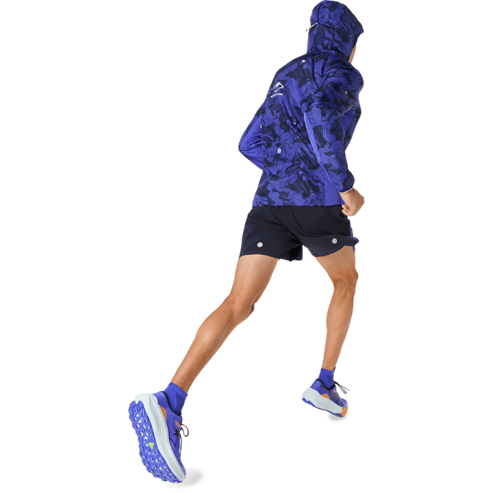 Asics Men's Fujitrail Packable Jacket Cobalt Burst/Indigo Blue/Cream Asics