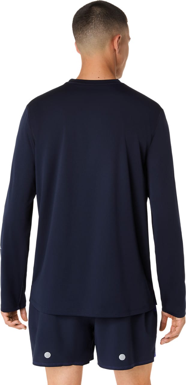 Asics Men's Fujitrail Logo Long Sleeve Top Midnight/Cobalt Burst/Cool Grey Asics