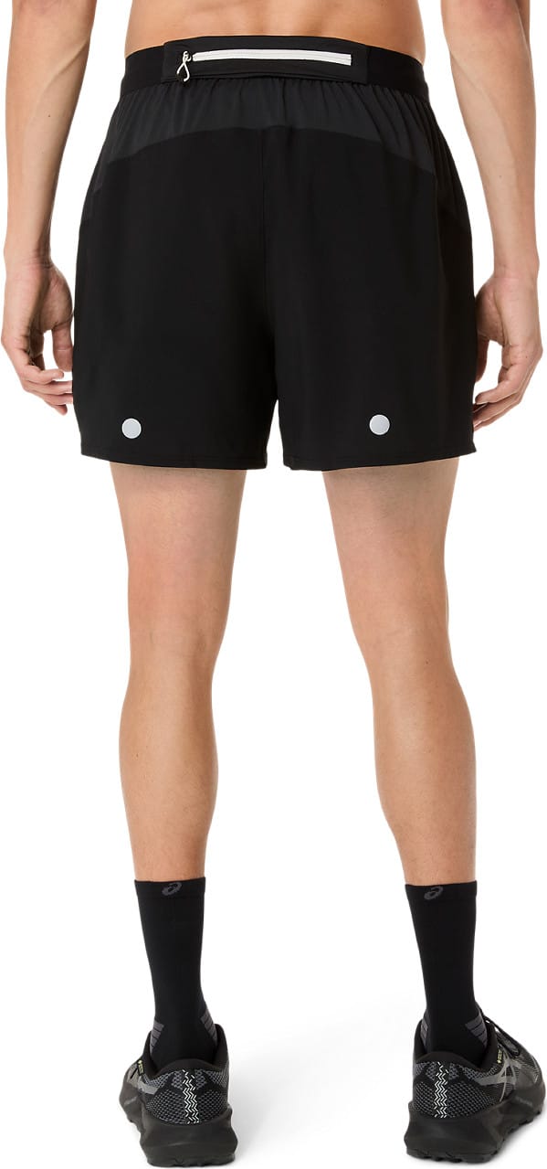 Asics Men's Fujitrail All Over Print 5in Shorts Performance Black/Carbon/Cream Asics