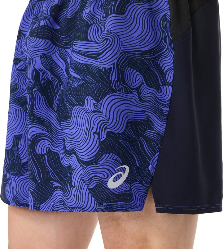 Asics Men's Fujitrail All Over Print 5in Shorts Midnight/Cobalt Burst/Cream Asics