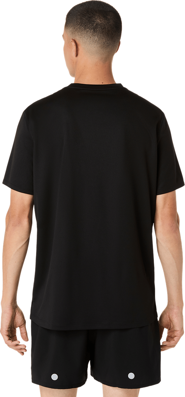 Asics Men's Fujitrail Logo Short Sleeve Top Performance Black/Cream/Carbon Asics