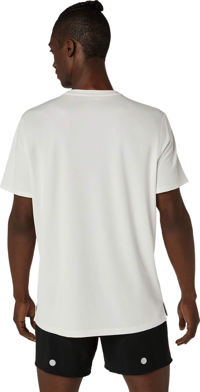 Asics Men's Fujitrail Logo Short Sleeve Top Cream Asics