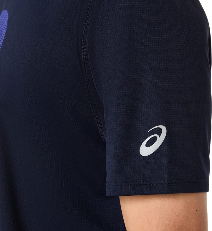 Asics Men's Fujitrail Logo Short Sleeve Top Midnight/Cobalt Burst/Cool Grey Asics