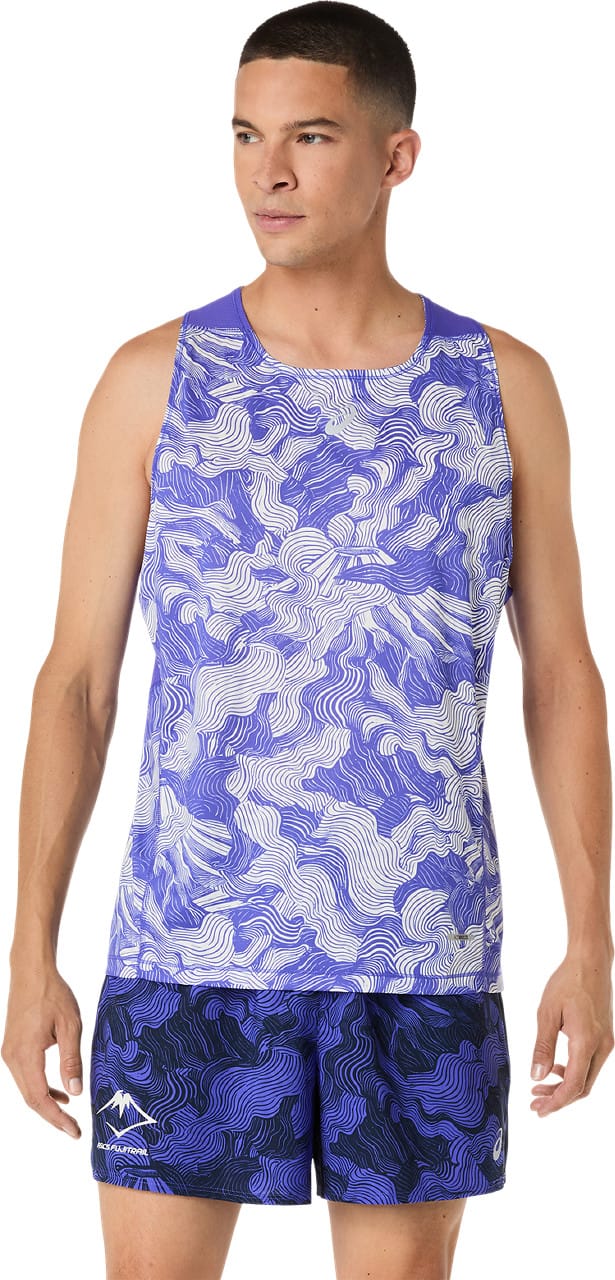 Asics Men's Fujitrail Singlet Cobalt Burst/Cream Asics