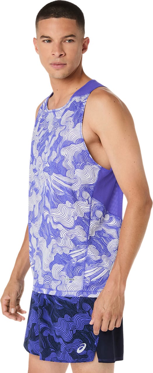 Asics Men's Fujitrail Singlet Cobalt Burst/Cream Asics