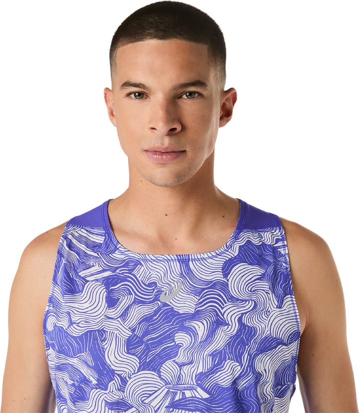 Asics Men's Fujitrail Singlet Cobalt Burst/Cream Asics
