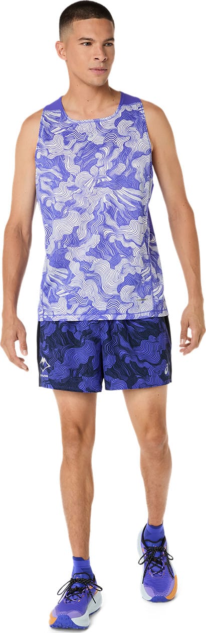 Asics Men's Fujitrail Singlet Cobalt Burst/Cream Asics