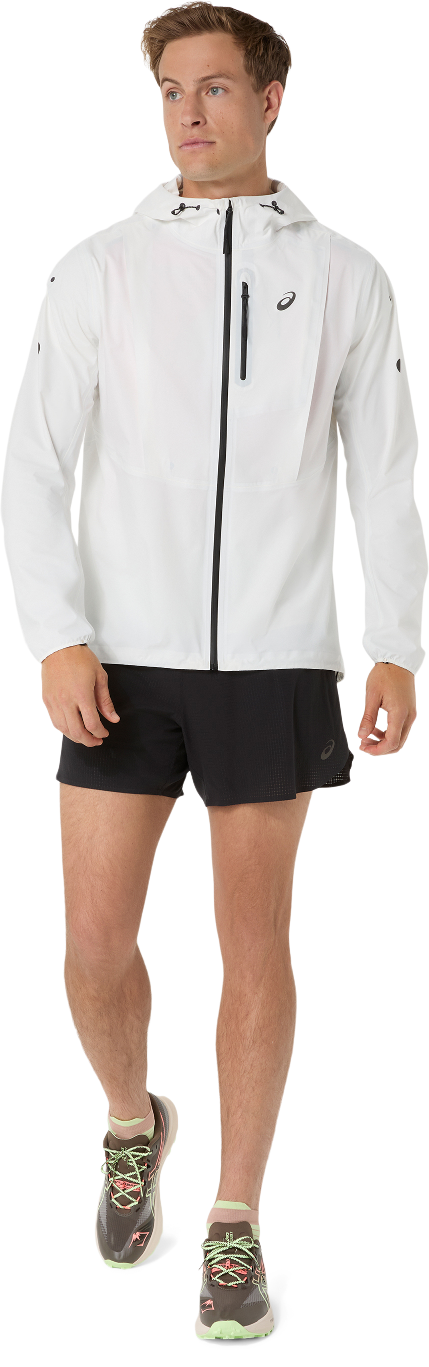 Asics Men´s Fujitrail Elite Waterproof Jacket Cream
