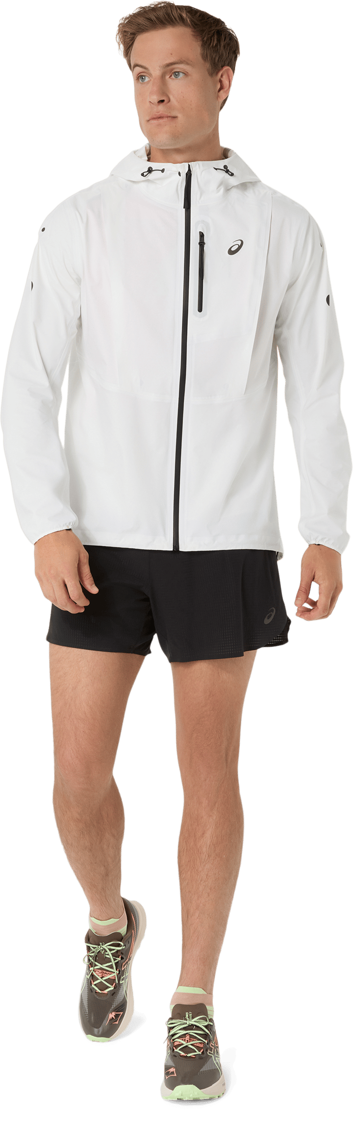 Asics Men´s Fujitrail Elite Waterproof Jacket Cream Asics