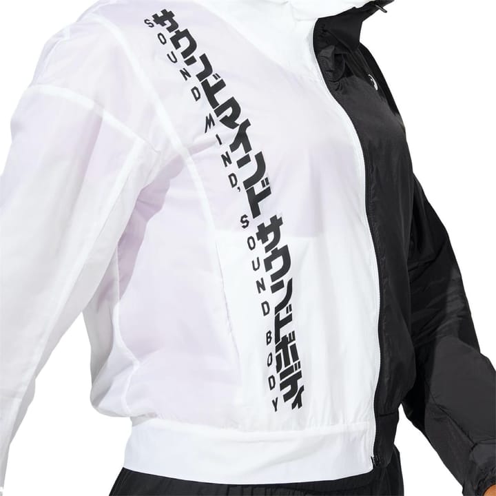 Women's SMSB Run Jacket PERFORMANCE BLACK/BRILLIANT WHITE Asics