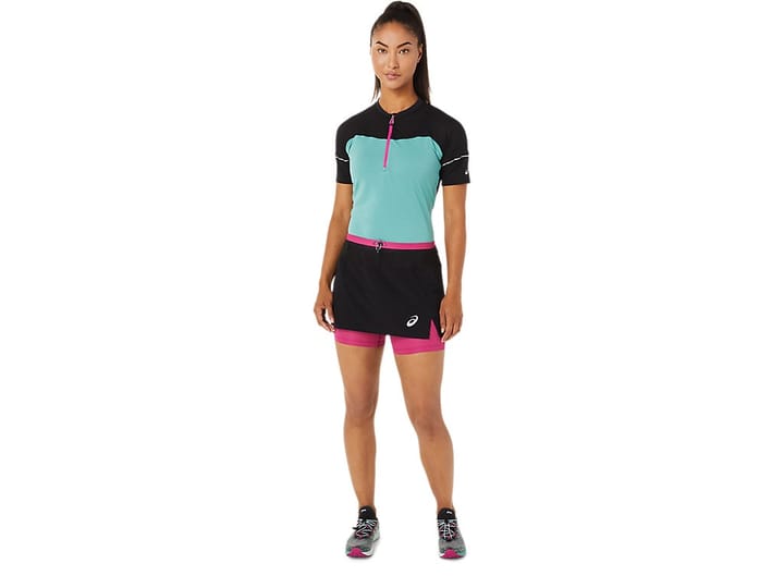 Asics Women's Fujitrail Skort Performance Black/Fuchsia Red Asics Asics Women's Fujitrail Skort Performance Black/Fuchsia Red Asics