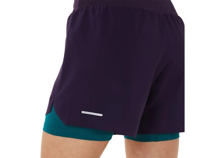 Asics Women's Road 2-N-1 5.5in Short Night Shade/Velvet Pine Asics