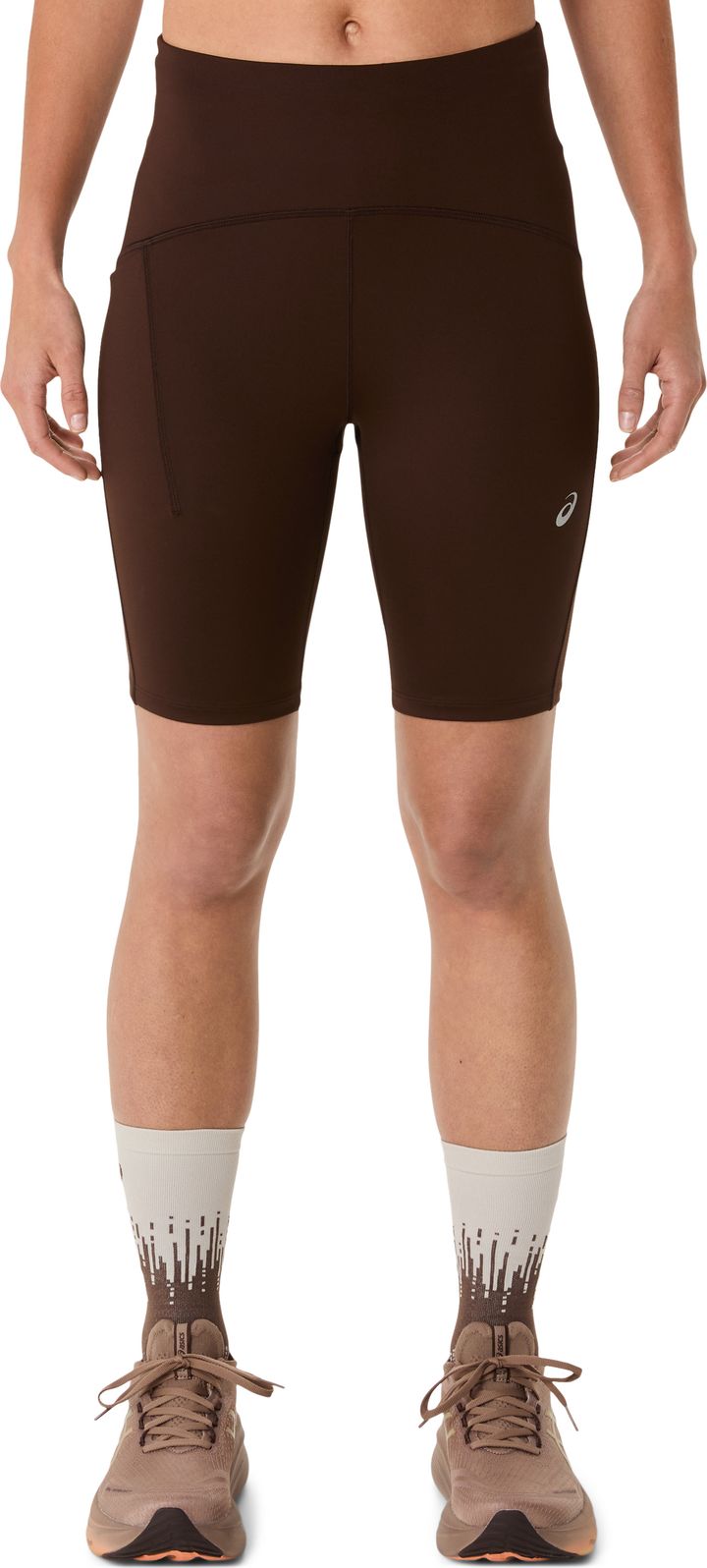 Asics Women's Road High Waist 8in Sprinter Coffee Asics