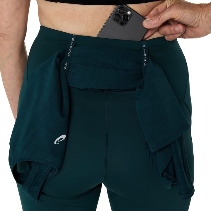 Asics Women's Road High Waist Tight Saxon Green Asics