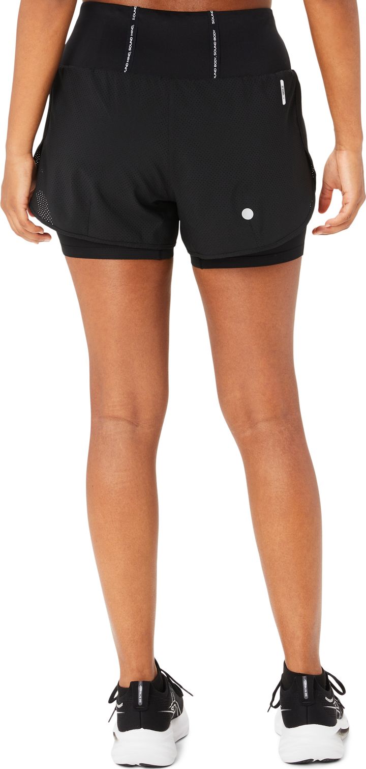 Asics Women's Road 2-N-1 3.5in Short Performance Black/Performance Black Asics