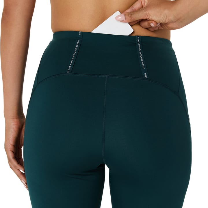 Asics Women's Road High Waist Capri Tight Saxon Green Asics